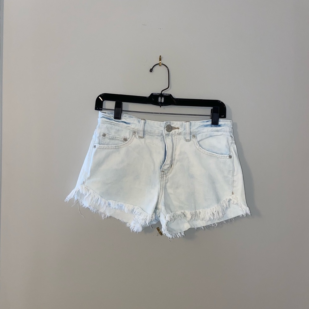 Free People denim shorts!